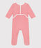 Pyjama bébé en coton ouverture au dos rayé ECUME/ SUSHI