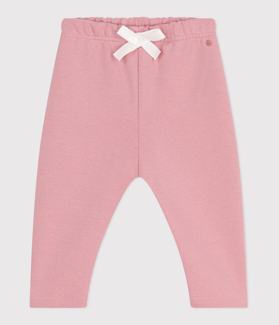 Pantalon de jogging bébé en coton uni rose CHARME