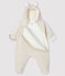 Combipilote ours bébé en velours beige MONTELIMAR CHINE