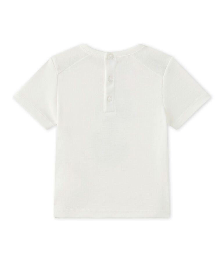T-shirt b&eacute;b&eacute; gar&ccedil;on manches courtes blanc