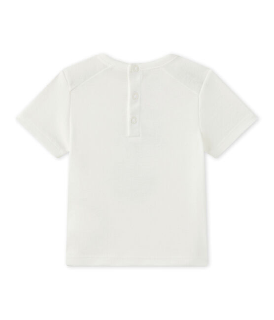 T-shirt bébé garçon manches courtes blanc MARSHMALLOW