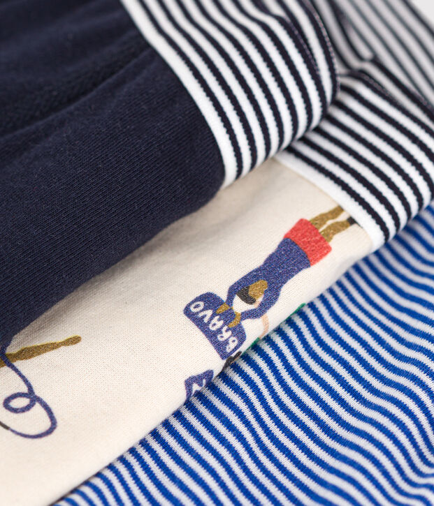 Lot de 3 boxers en coton enfant multicouleur