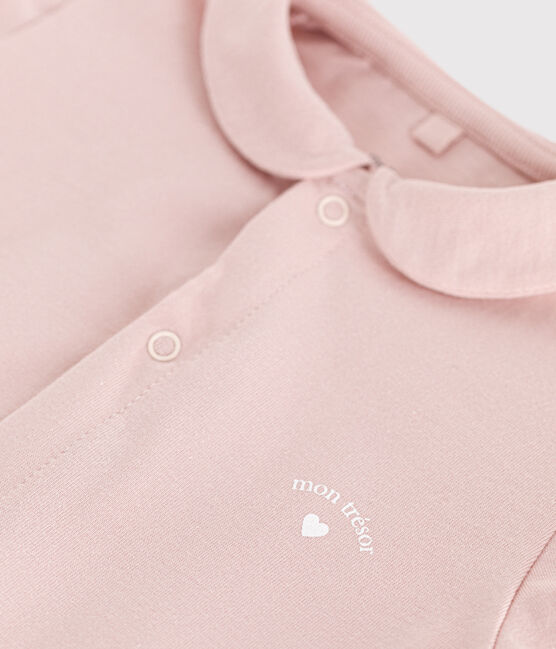 Combinaison courte en jersey léger bébé rose SALINE