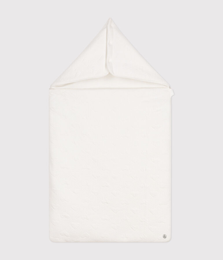 Nid d'ange en tubique b&eacute;b&eacute; blanc MARSHMALLOW