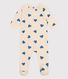 Pyjama en molleton gratté imprimé cœurs bébé