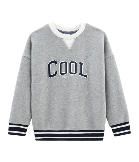 Sweatshirt enfant garçon gris SUBWAY CHINE