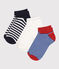 3 PAIRES DE CHAUSSETTES ENFANT EN COTON A RAYURES variante 1