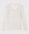 Tee shirt seconde peau en coton léger Femme gris BELUGA CHINE