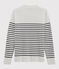 Pull marin Homme blanc MARSHMALLOW/bleu SMOKING