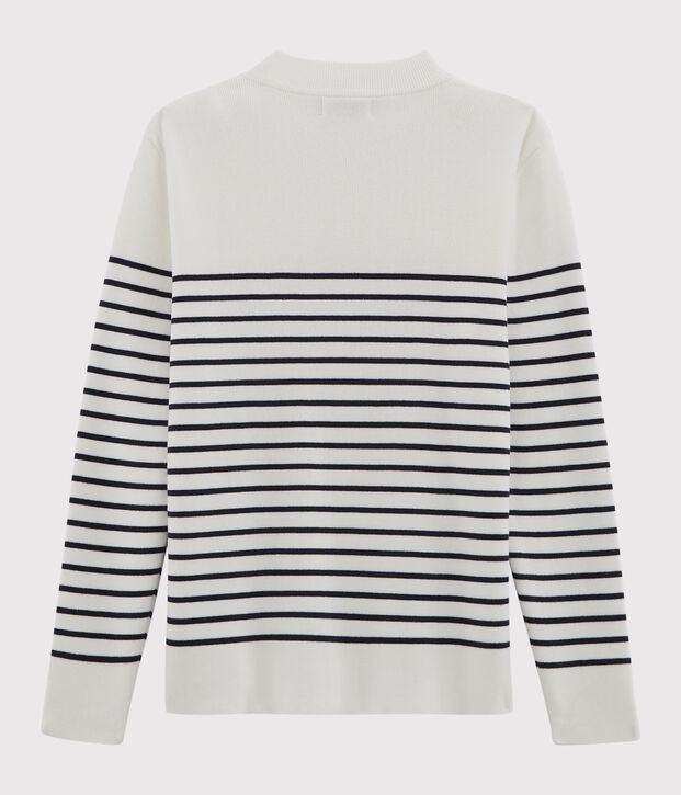 Pull marin Homme blanc/bleu