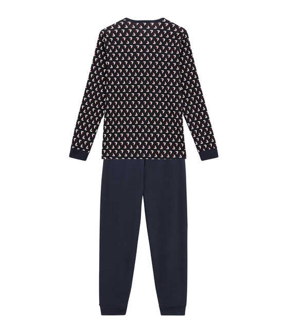 Pyjama garçon bleu SMOKING/blanc MULTICO