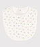 Bavoir imprimé en coton blanc MARSHMALLOW/ EDNA