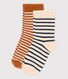 Lot de 2 paires de chaussettes enfant garçon-fille