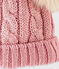 Bonnet  enfant fille rose CHARME/jaune OR