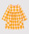 Robe en flanelle bébé. jaune BOUDOR/ MINOIS