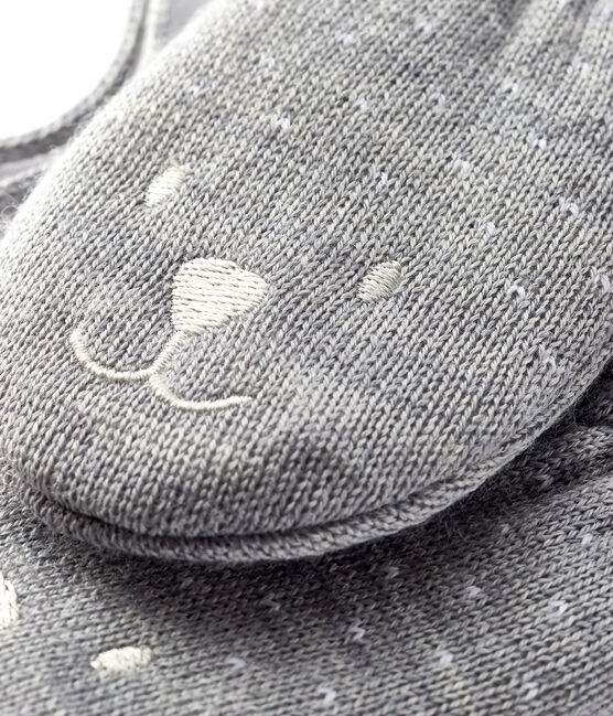 Moufles bébé doublée micropolaire gris SUBWAY CHINE