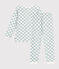 Pyjama en coton imprimé damier enfant MARSHMALLOW/ PAUL