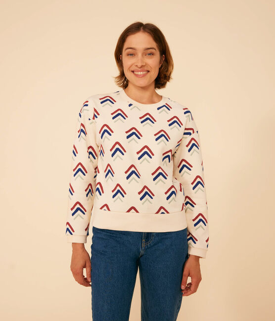 Sweatshirt en molleton femme blanc AVALANCHE/ MULTICO