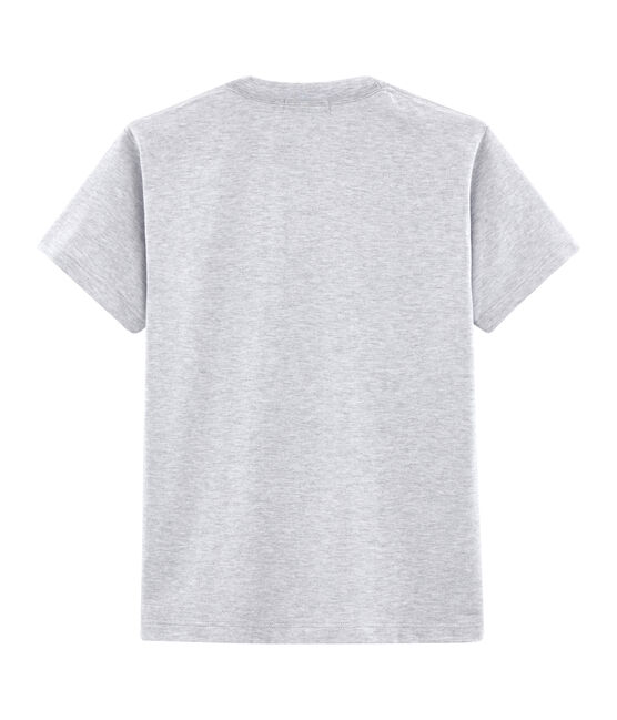 Tee-shirt mixte motif carte postale gris POUSSIERE CHINE