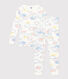 Pyjama ajusté en coton imprimé arc-en-ciel enfant