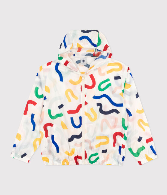 Coupe-vent ultra léger enfant blanc MARSHMALLOW/blanc MULTICO