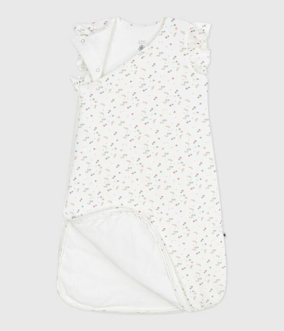 Gigoteuse bébé en velours imprimé fleuri TOG 3 blanc MARSHMALLOW/blanc MULTICO