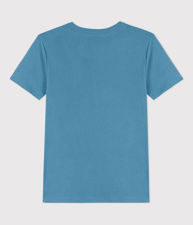 Tee-shirt L'ICONIQUE col rond en coton Femme bleu LAVIS