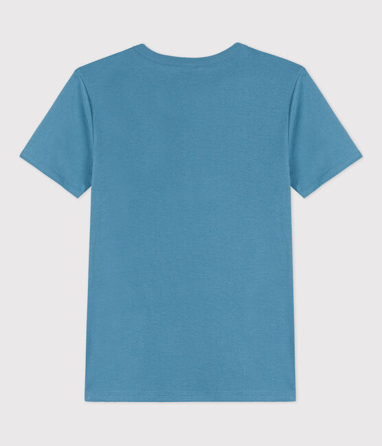 Tee-shirt L'ICONIQUE col rond en coton Femme bleu LAVIS