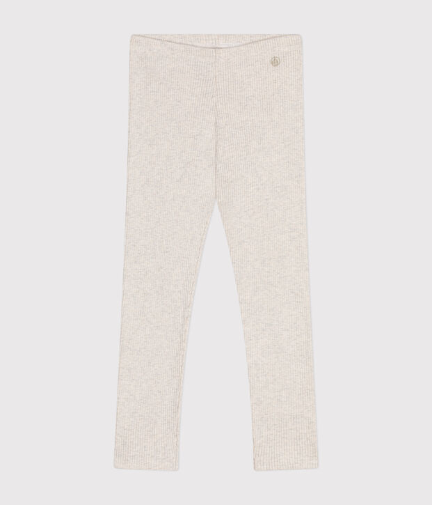 Legging enfant fille beige chin&eacute;