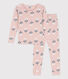 Pyjama ajusté en coton petite fille