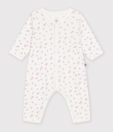 Pyjama bébé sans pieds en coton imprimé à fleurs