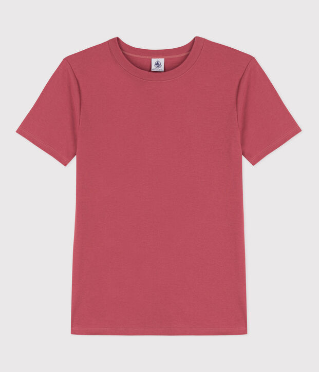 Tee-shirt L'ICONIQUE col rond en coton Femme rose