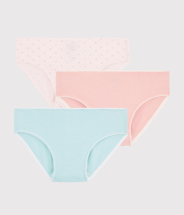 Lot de 3 culottes &agrave; paillettes petite fille multicouleur