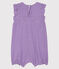 Combicourt bébé fille milleraies violet REAL/blanc MARSHMALLOW
