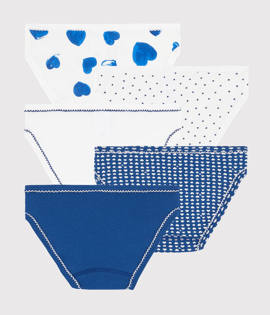 Lot de 5 culottes cœurs petite fille variante 1