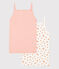 Lot de 2 chemises à bretelles orangettes en coton petite fille variante 1