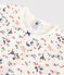 Pyjama snugfit imprimé Paris petite fille en coton biologique blanc MARSHMALLOW/blanc MULTICO
