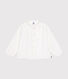 Blouse manches longues en toile enfant fille