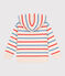 Sweatshirt à capuche enfant mixte en coton à rayures blanc AVALANCHE/ MULTICO
