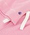 Pyjama enfant en coton jambes larges &agrave; rayures rose/blanc