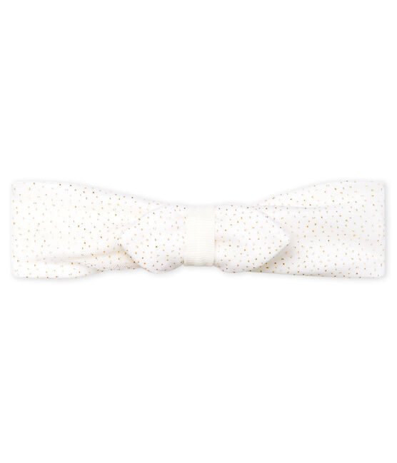 Bandeau bébé fille en tulle blanc MARSHMALLOW/rose COPPER