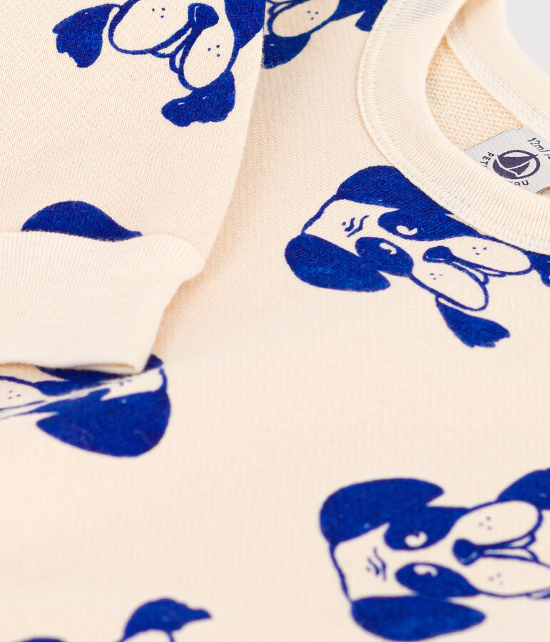 Sweatshirt en molleton imprim&eacute; b&eacute;b&eacute; &eacute;cru/multicouleur