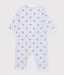 Pyjama b&eacute;b&eacute; en coton sans pieds imprim&eacute; c&oelig;urs blanc/multicouleur