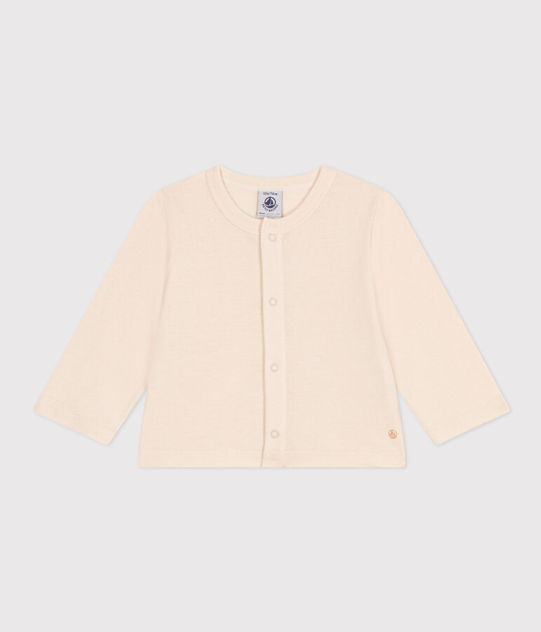 Cardigan en coton b&eacute;b&eacute; &eacute;cru AVALANCHE