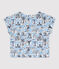 Blouse manches courtes à imprimé enfant fille blanc MARSHMALLOW/blanc MULTICO