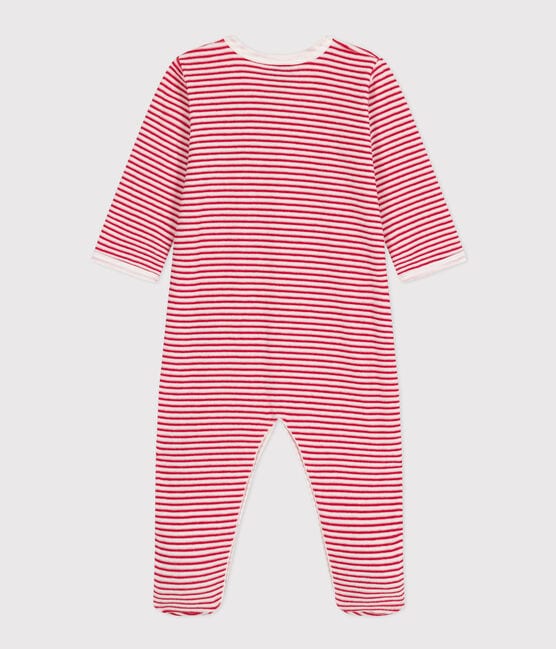 Pyjama bébé amour en velours rouge MARSHMALLOW/blanc CORRIDA