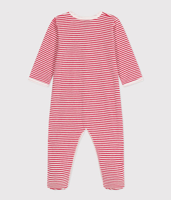 Pyjama bébé amour en velours rouge MARSHMALLOW/blanc CORRIDA