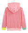Sweat à capuche enfant en côte rose CUPCAKE/blanc MARSHMALLOW
