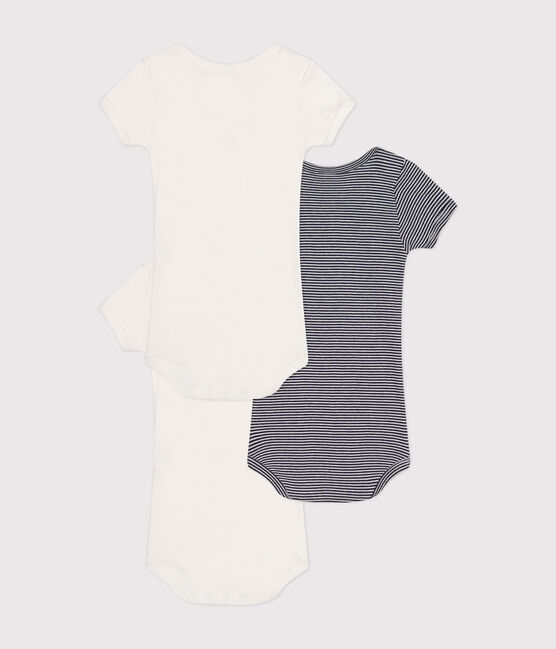 Lot de 3 bodies manches courtes en coton bébé variante 1