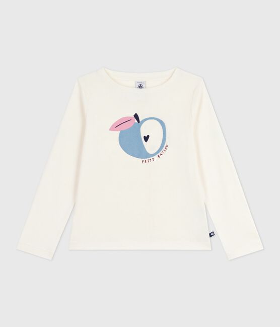 Tee-shirt enfant manches longues en coton imprimé MILK/ MULTICO